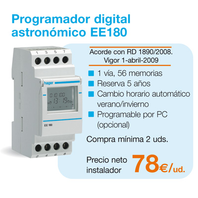 Programador digital astronómico EE180 Programador digital astronómico EE180