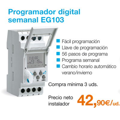 Programador digital semanal EG103 Programador digital semanal EG103