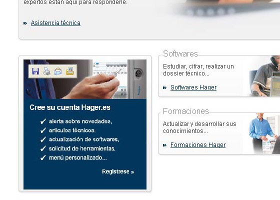 Su cuenta Hager.es Su cuenta Hager.es